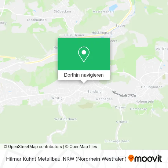 Hilmar Kuhnt Metallbau Karte