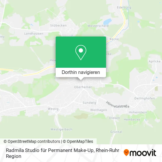 Radmila Studio für Permanent Make-Up Karte