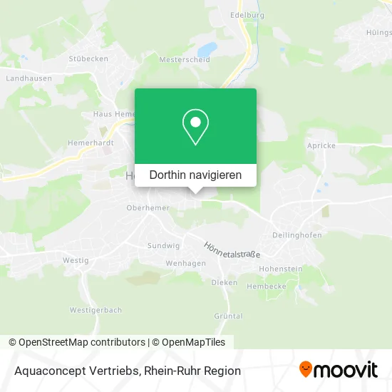 Aquaconcept Vertriebs Karte