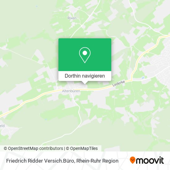 Friedrich Ridder Versich.Büro Karte