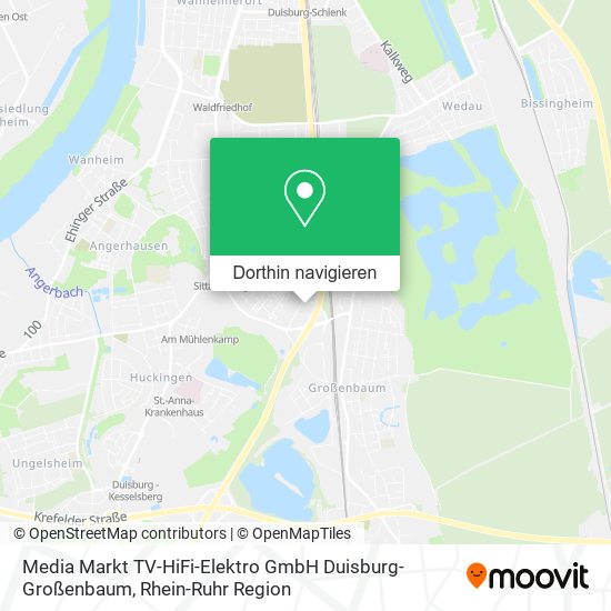 Media Markt TV-HiFi-Elektro GmbH Duisburg-Großenbaum Karte