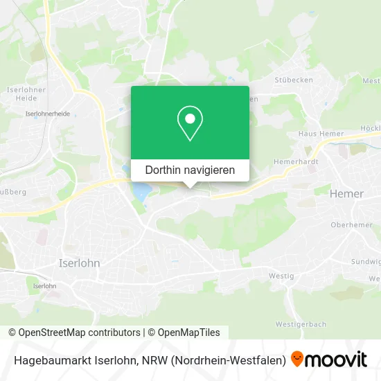 Hagebaumarkt Iserlohn Karte