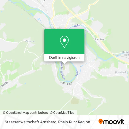 Staatsanwaltschaft Arnsberg Karte