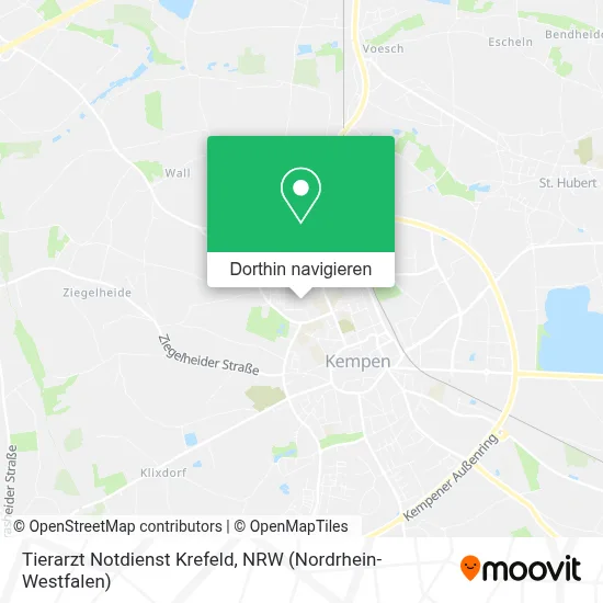 Tierarzt Notdienst Krefeld Karte