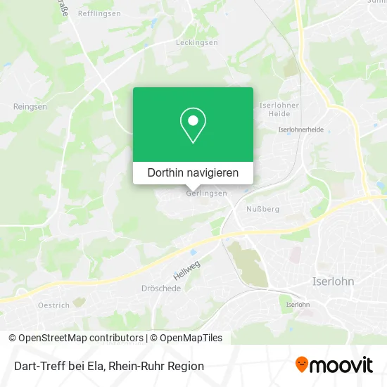 Dart-Treff bei Ela Karte