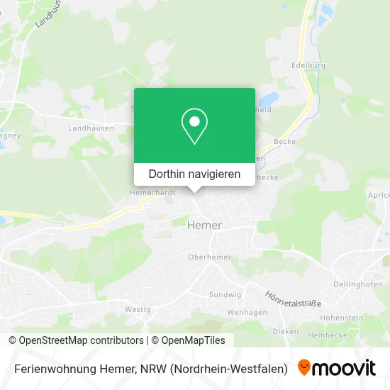 Ferienwohnung Hemer Karte