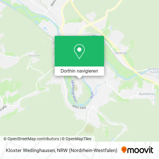 Kloster Wedinghausen Karte