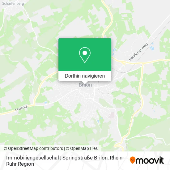 Immobiliengesellschaft Springstraße Brilon Karte