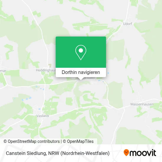 Canstein Siedlung Karte