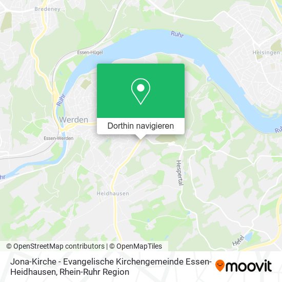 Jona-Kirche - Evangelische Kirchengemeinde Essen-Heidhausen Karte