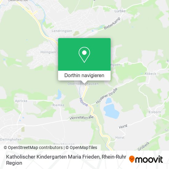 Katholischer Kindergarten Maria Frieden Karte