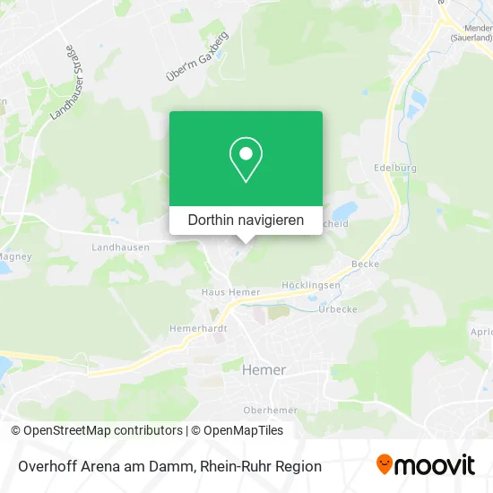 Overhoff Arena am Damm Karte