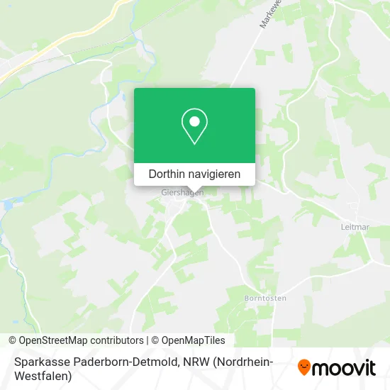 Sparkasse Paderborn-Detmold Karte