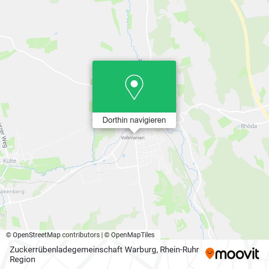 Zuckerrübenladegemeinschaft Warburg Karte