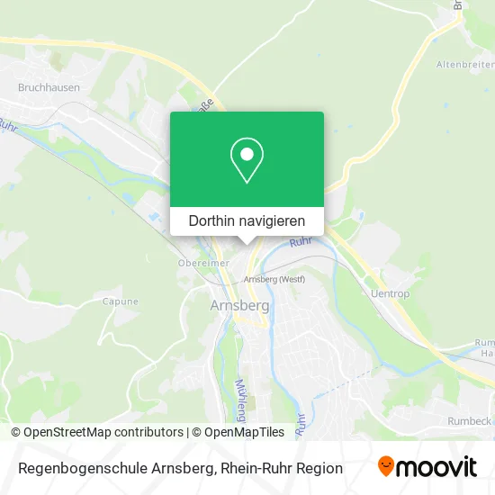 Regenbogenschule Arnsberg Karte