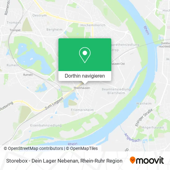 Storebox - Dein Lager Nebenan Karte