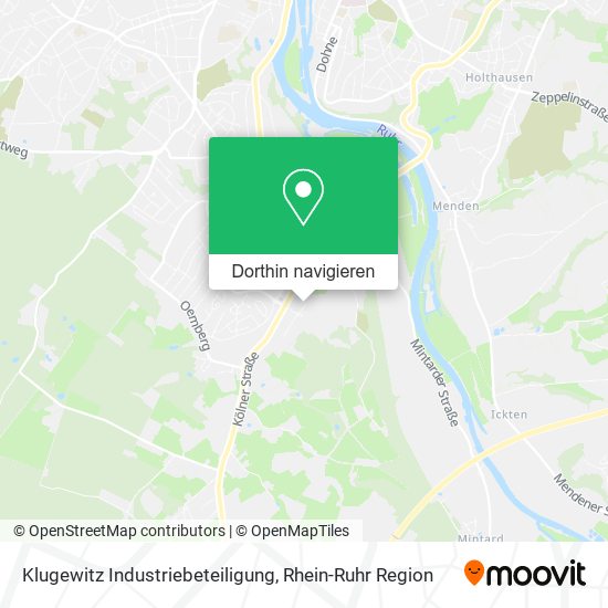 Klugewitz Industriebeteiligung Karte