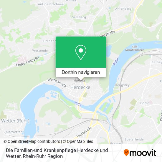 Die Familien-und Krankenpflege Herdecke und Wetter Karte