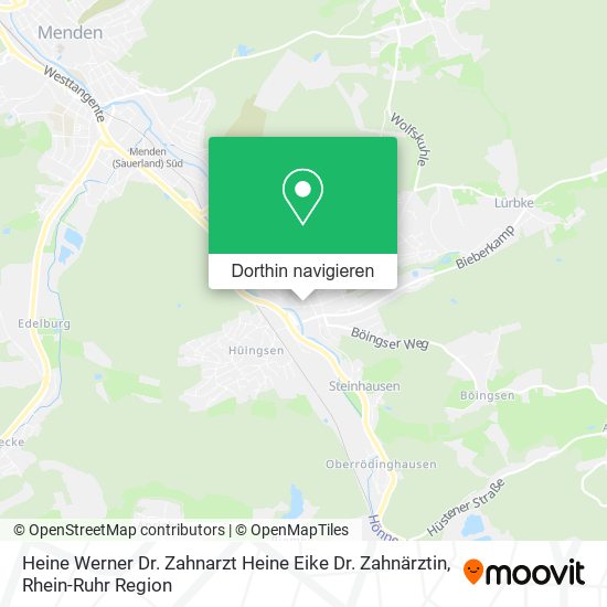 Heine Werner Dr. Zahnarzt Heine Eike Dr. Zahnärztin Karte