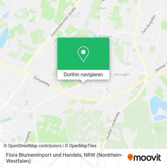 Flora Blumenimport und Handels Karte