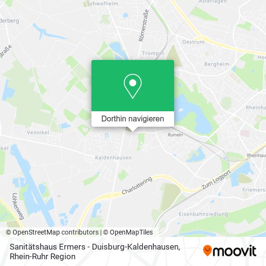 Sanitätshaus Ermers - Duisburg-Kaldenhausen Karte
