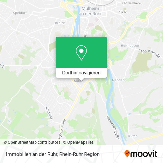 Immobilien an der Ruhr Karte