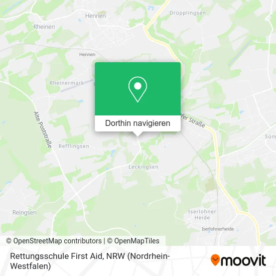 Rettungsschule First Aid Karte