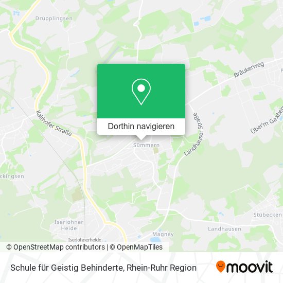 Schule für Geistig Behinderte Karte