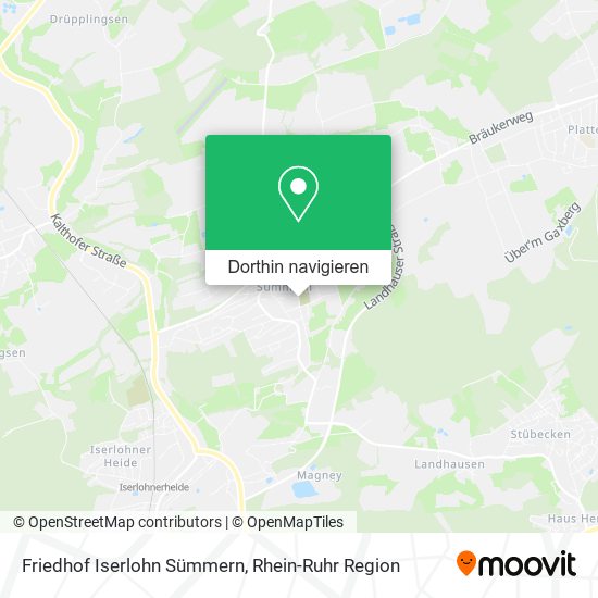 Friedhof Iserlohn Sümmern Karte
