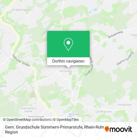 Gem. Grundschule Sümmern-Primarstufe Karte