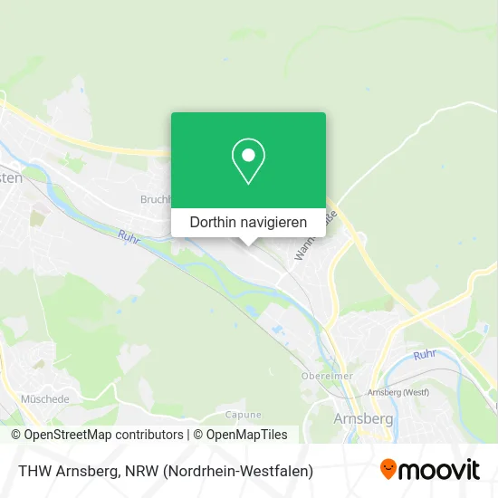 THW Arnsberg Karte