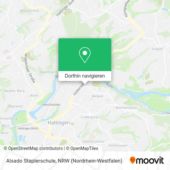 Alsado Staplerschule Karte