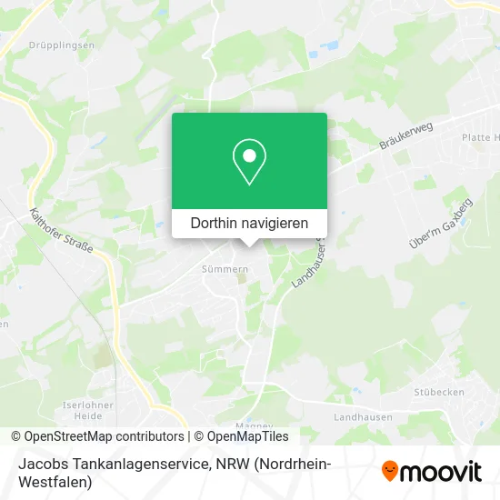 Jacobs Tankanlagenservice Karte