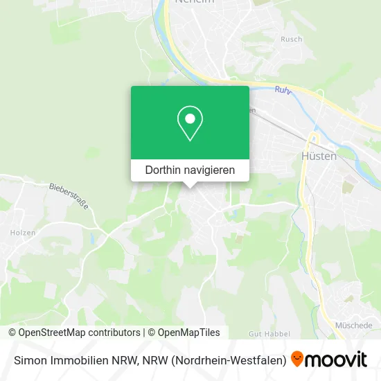 Simon Immobilien NRW Karte