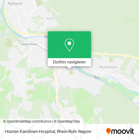 Hüsten Karolinen-Hospital Karte
