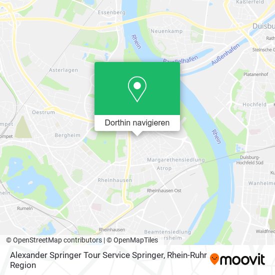 Alexander Springer Tour Service Springer Karte
