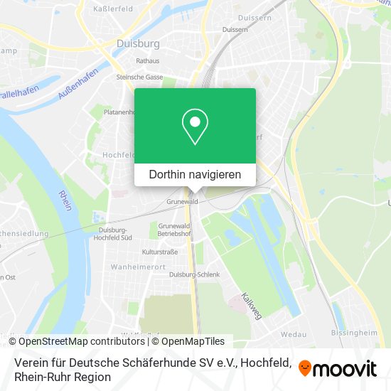 Verein für Deutsche Schäferhunde SV e.V., Hochfeld Karte