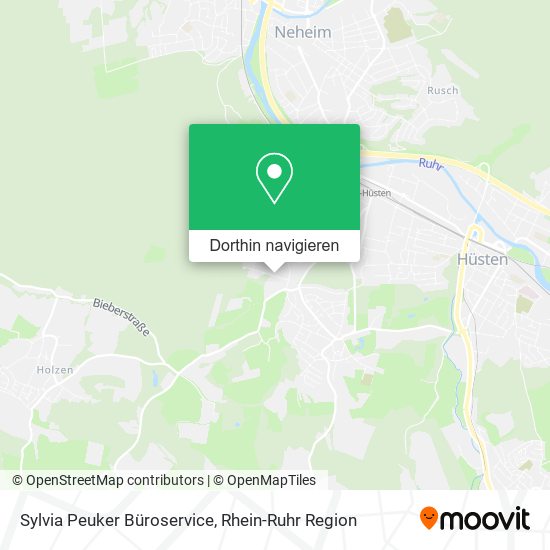 Sylvia Peuker Büroservice Karte