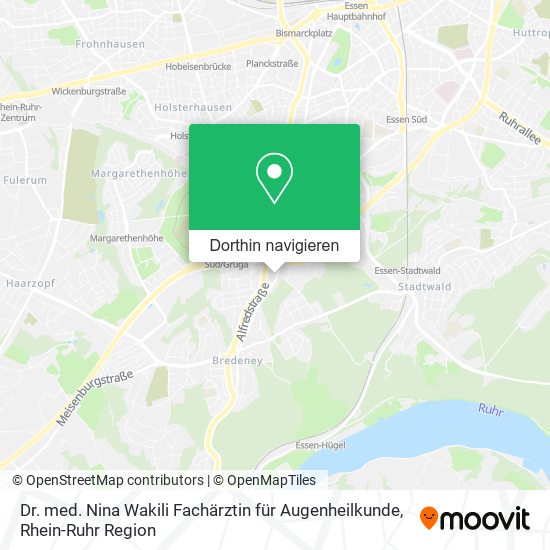 Dr. med. Nina Wakili Fachärztin für Augenheilkunde Karte