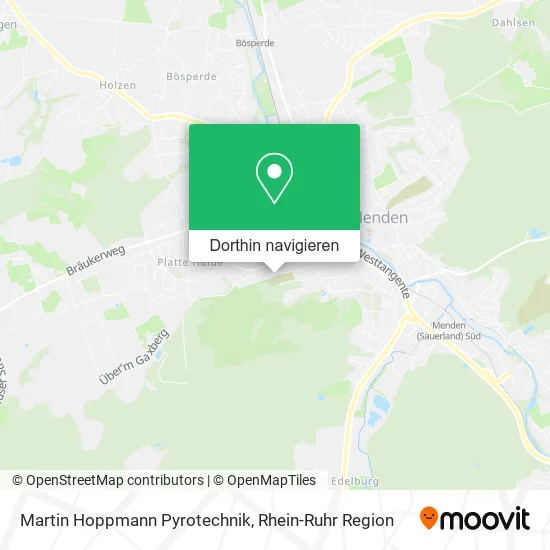 Martin Hoppmann Pyrotechnik Karte