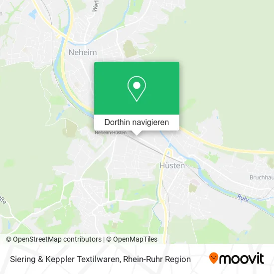 Siering & Keppler Textilwaren Karte