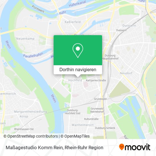 Maßagestudio Komm Rein Karte