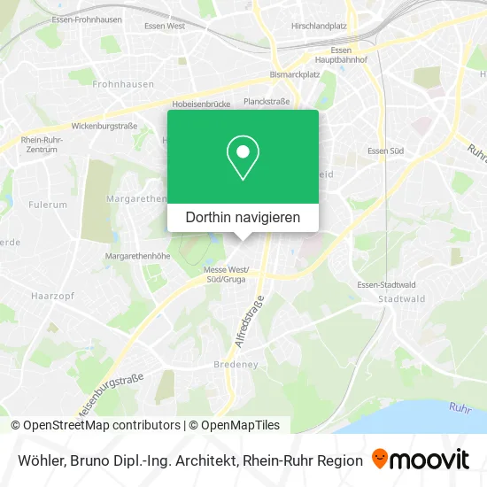 Wöhler, Bruno Dipl.-Ing. Architekt Karte