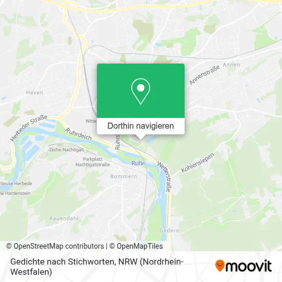 Gedichte nach Stichworten Karte