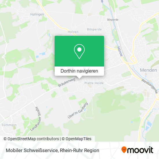 Mobiler Schweißservice Karte