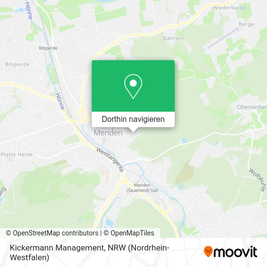 Kickermann Management Karte