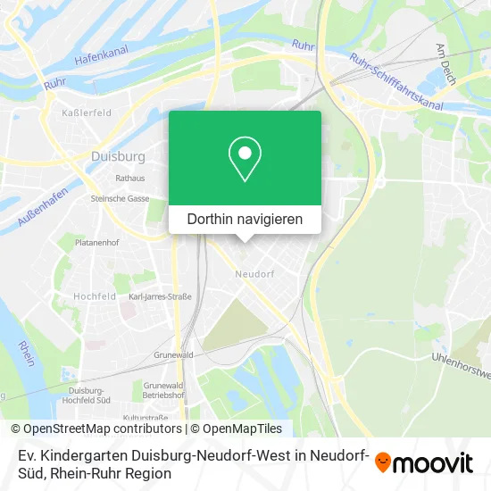 Ev. Kindergarten Duisburg-Neudorf-West in Neudorf-Süd Karte