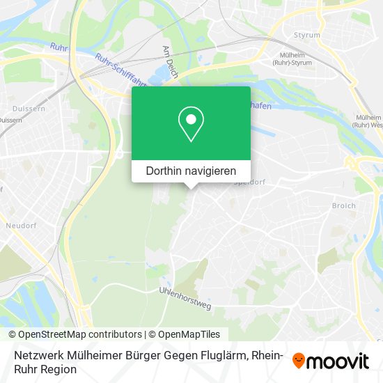 Netzwerk Mülheimer Bürger Gegen Fluglärm Karte