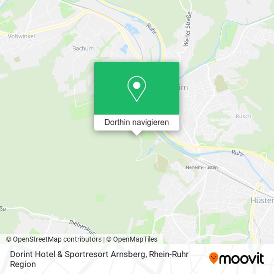 Dorint Hotel & Sportresort Arnsberg Karte