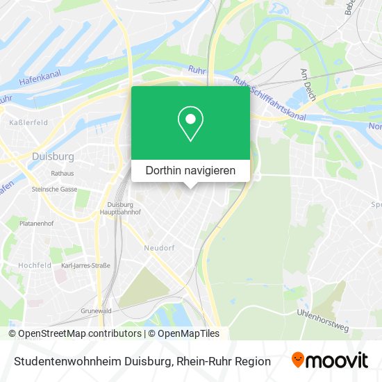 Studentenwohnheim Duisburg Karte